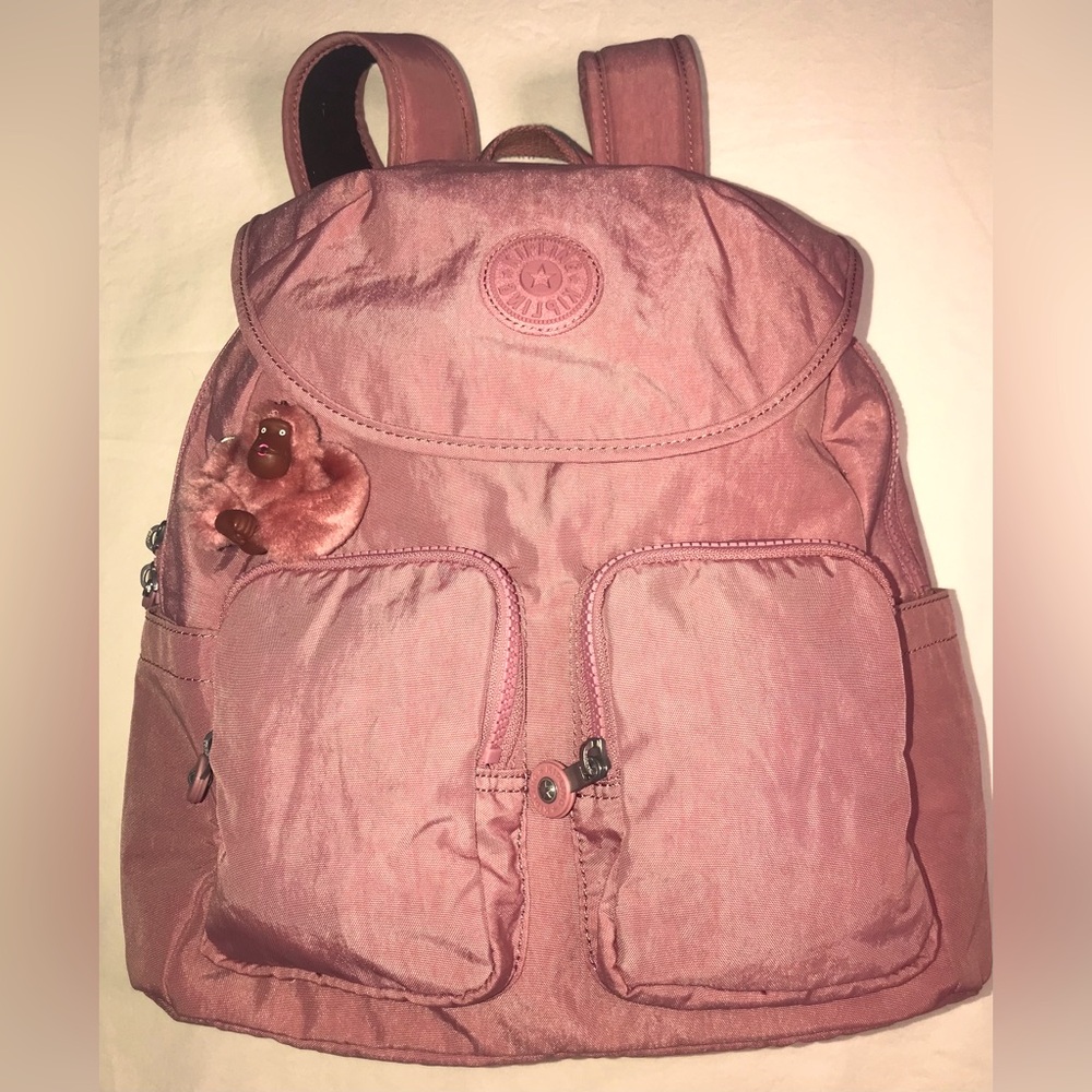 Kipling Fiona Rose Pink Backpack